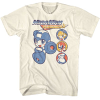Thumbnail for MEGA MAN-MEGA MAN CREW CIRCLES-NATURAL ADULT S/S TSHIRT