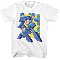 Thumbnail for MEGA MAN-MEGA MAN MULTIPLE POSES-WHITE ADULT S/S TSHIRT