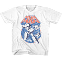 Thumbnail for MEGA MAN-MEGAMAN MEGA CIRCLES-WHITE YOUTH S/S TSHIRT