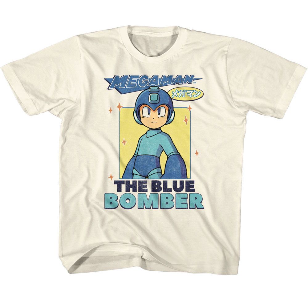 MEGA MAN-MEGA MAN THE BLUE BOMBER-NATURAL YOUTH S/S TSHIRT