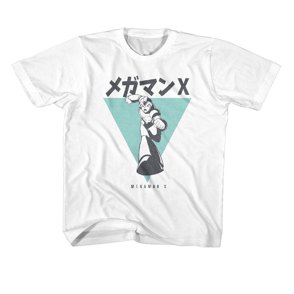 MEGA MAN-MEGAMAN INCOMING-WHITE YOUTH S/S TSHIRT