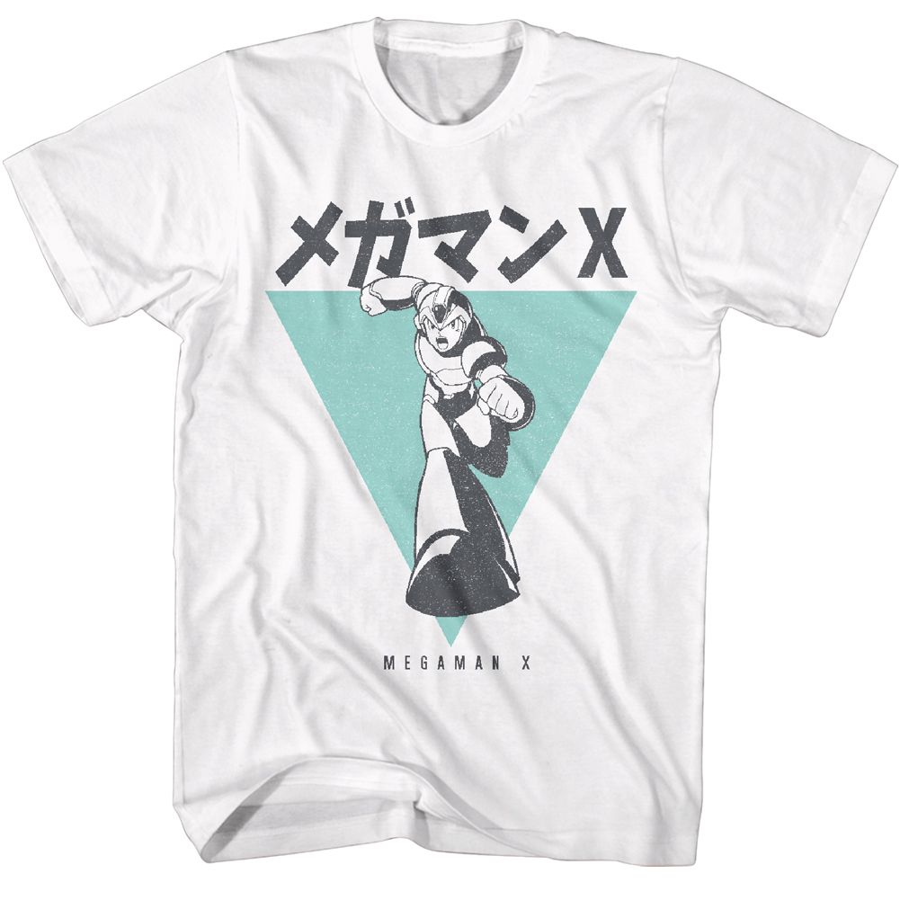 MEGA MAN-MEGAMAN INCOMING-WHITE ADULT S/S TSHIRT