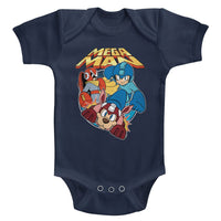 Thumbnail for MEGA MAN-FLAT COLORS-NAVY INFANT S/S BODYSUIT