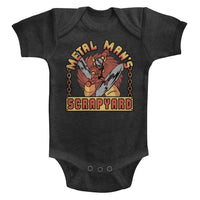 Thumbnail for MEGA MAN-SCRAPYARD SIGN-VINTAGE SMOKE INFANT S/S HEATHER BODYSUIT