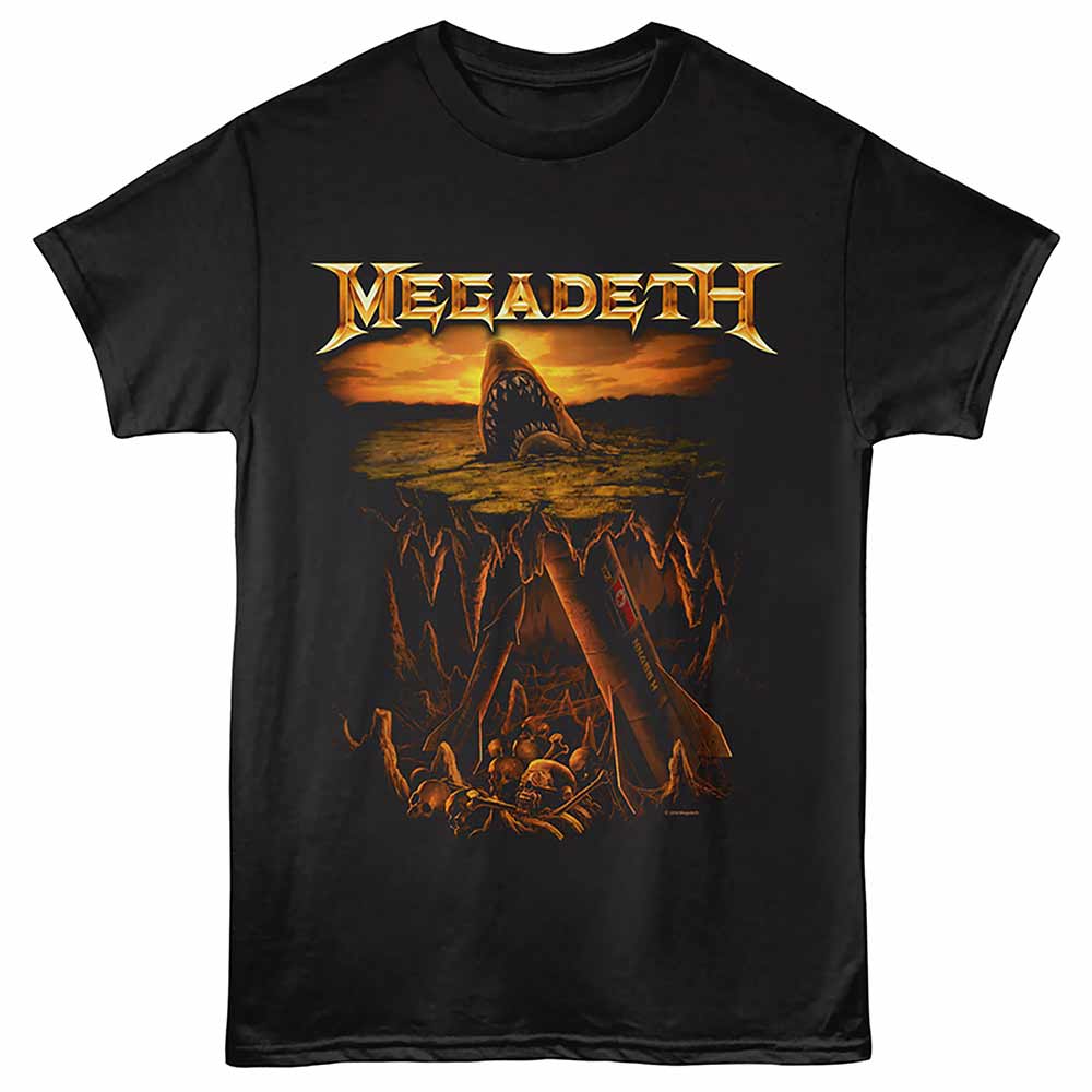 Megadeth Shark Nukes Adult T-Shirt