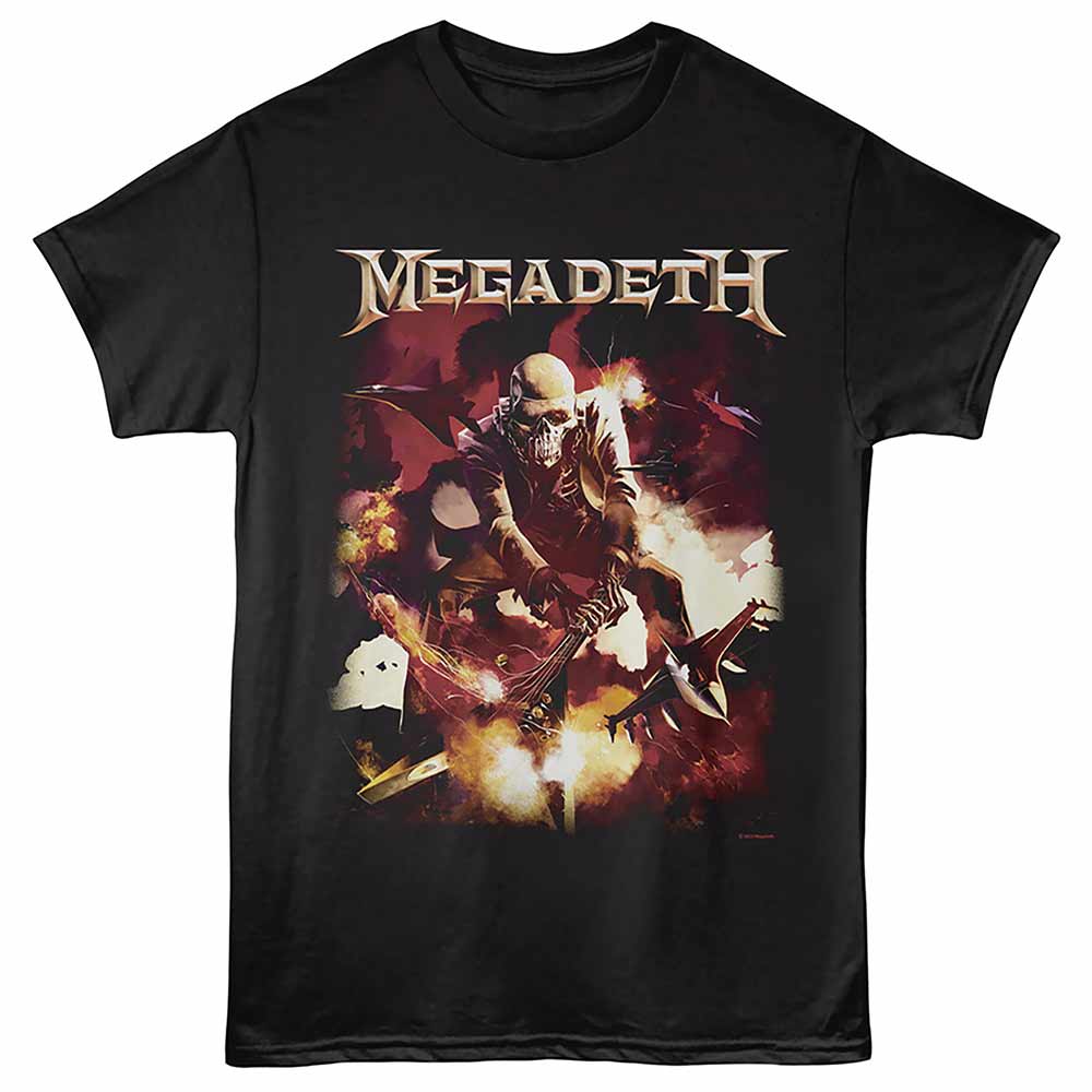 Megadeth Guitar Smash Adult T-Shirt