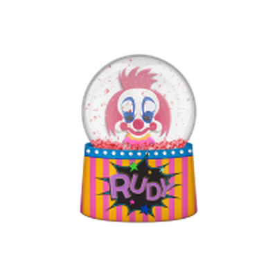 Killer Klowns Rudy Boxed 45mm Light Up Snow Globe – 24 pc ppk ($5.00 each)