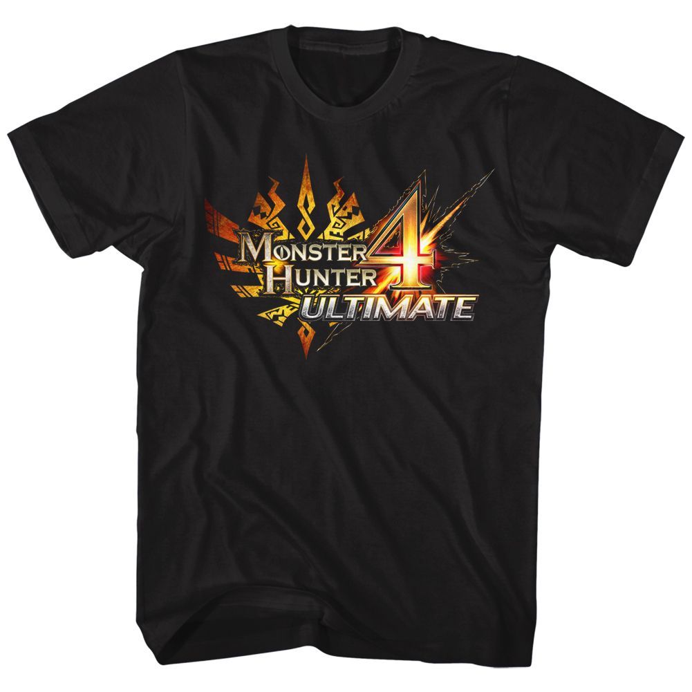 MONSTER HUNTER-MH4U LOGO-BLACK ADULT S/S TSHIRT