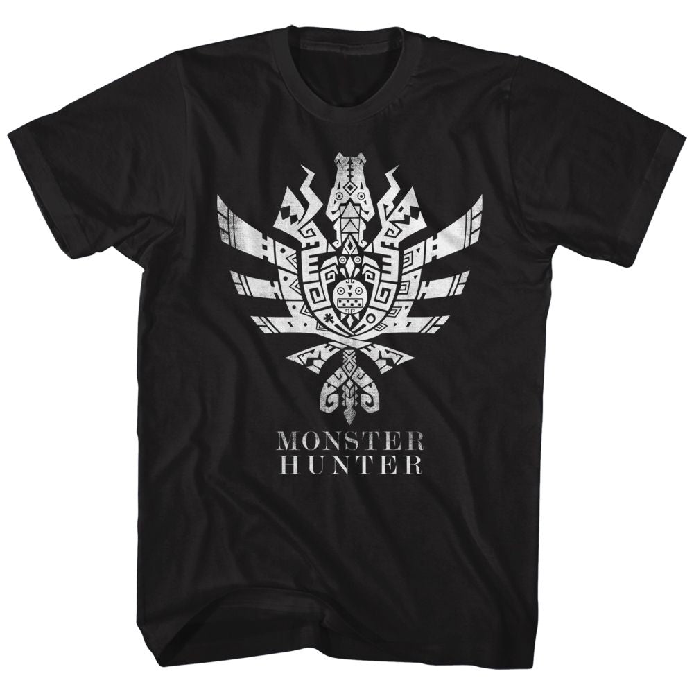 MONSTER HUNTER-MH4U SYMBOL-BLACK ADULT S/S TSHIRT