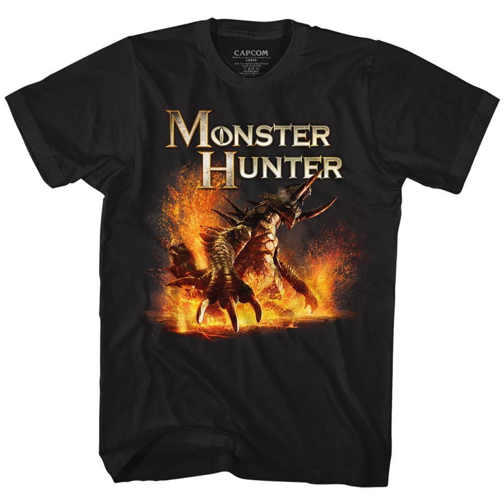 MONSTER HUNTER-BEAST-BLACK ADULT S/S TSHIRT