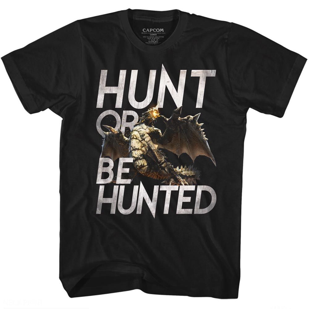 MONSTER HUNTER-HUNT-BLACK ADULT S/S TSHIRT