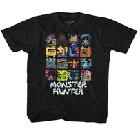 Thumbnail for MONSTER HUNTER-SYMBOLS-BLACK TODDLER S/S TSHIRT