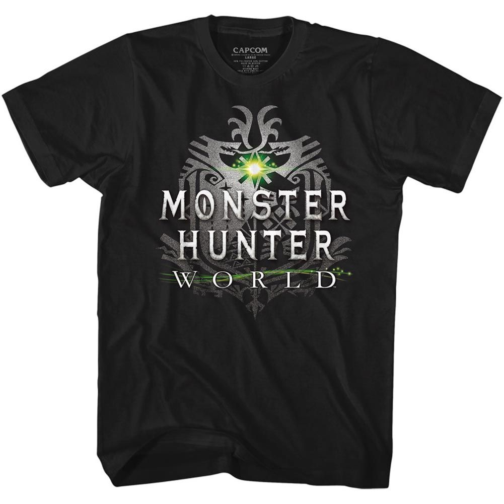 MONSTER HUNTER-MHW LOGO-BLACK ADULT S/S TSHIRT