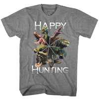 Thumbnail for MONSTER HUNTER-HAPPY HUNTING-GRAPHITE HEATHER ADULT S/S TSHIRT