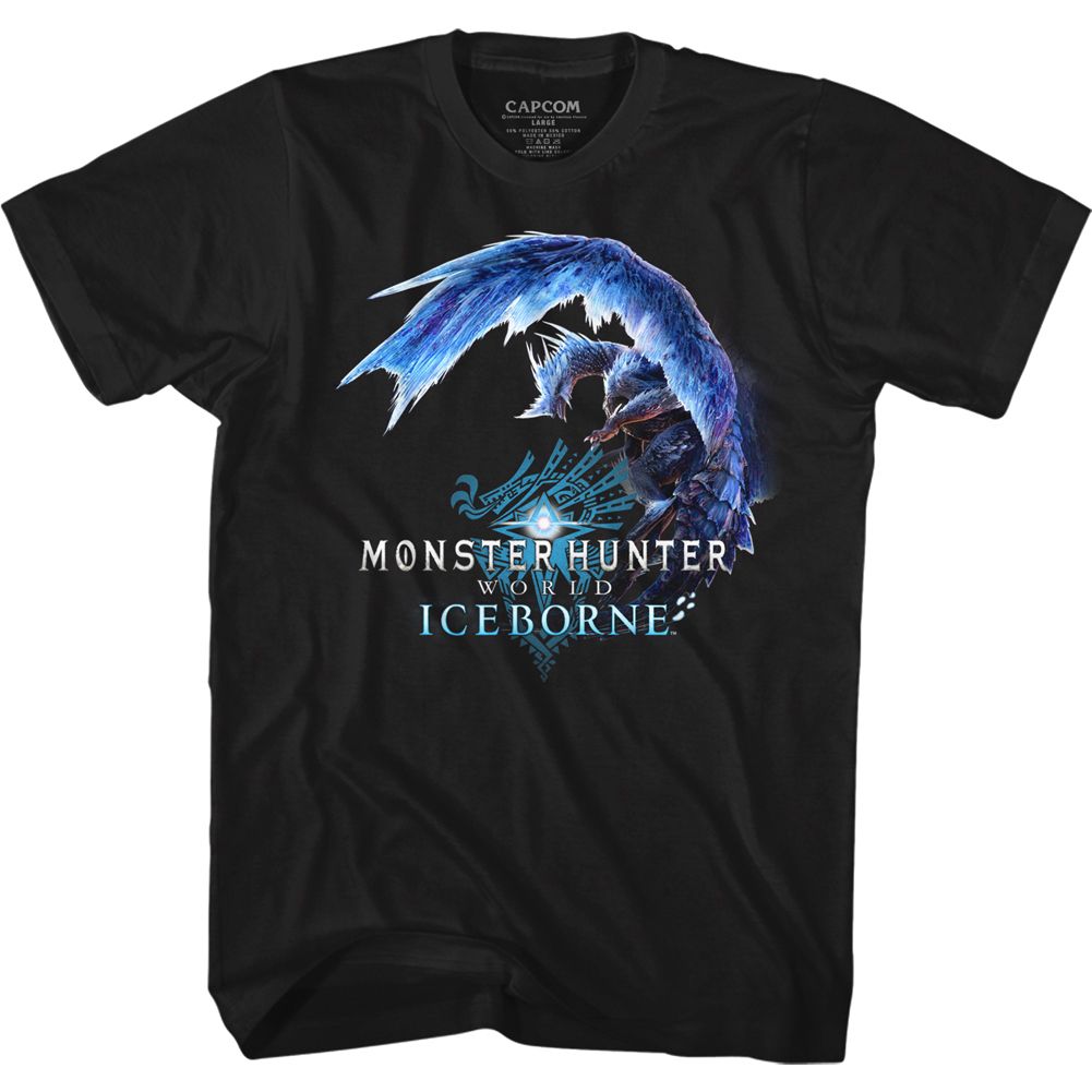 MONSTER HUNTER-ICYDRAGON-BLACK ADULT S/S TSHIRT