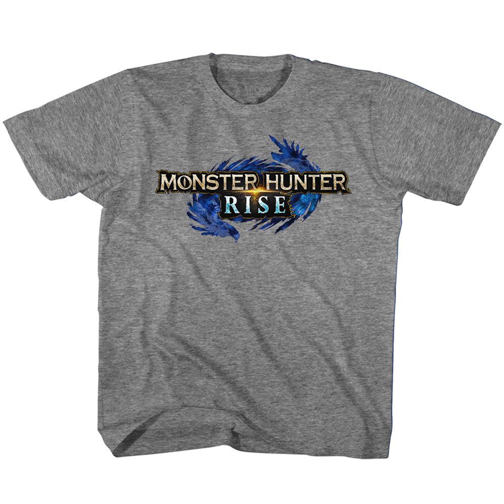 MONSTER HUNTER-MH RISE LOGO-GRAPHITE HEATHER YOUTH S/S TSHIRT
