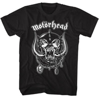 Thumbnail for MOTORHEAD-MOTORHEAD SNAGGLETOOTH AND LOGO-BLACK ADULT S/S TSHIRT