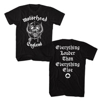 Thumbnail for MOTORHEAD-MOTORHEAD EVERYTHING LOUDER-BLACK ADULT S/S TSHIRT