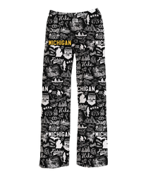 Thumbnail for BRIEF INSANITY Michigan Chalkboard Pajama Pants