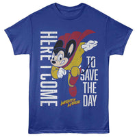 Thumbnail for MIGHTY MOUSE-MIGHTY MOUSE SAVE THE DAY-ROYAL ADULT S/S TSHIRT