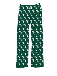 Thumbnail for BRIEF INSANITY Michigan Pattern Pajama Pants in Green & White