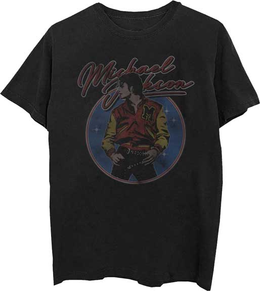 MJ THRILLER VARSITY JACKET MENS T-SHIRT