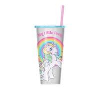 Thumbnail for My Little Pony Circle  22oz Double Walled Stainless Steel Tumbler w Straw – 12 pc ppk ($12.50 each)