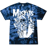 Thumbnail for Misfits - Eyeball Blue Tie Dye - Tee