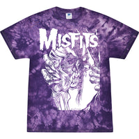 Thumbnail for Misfits - Eyeball Purple Tie Dye - Tee