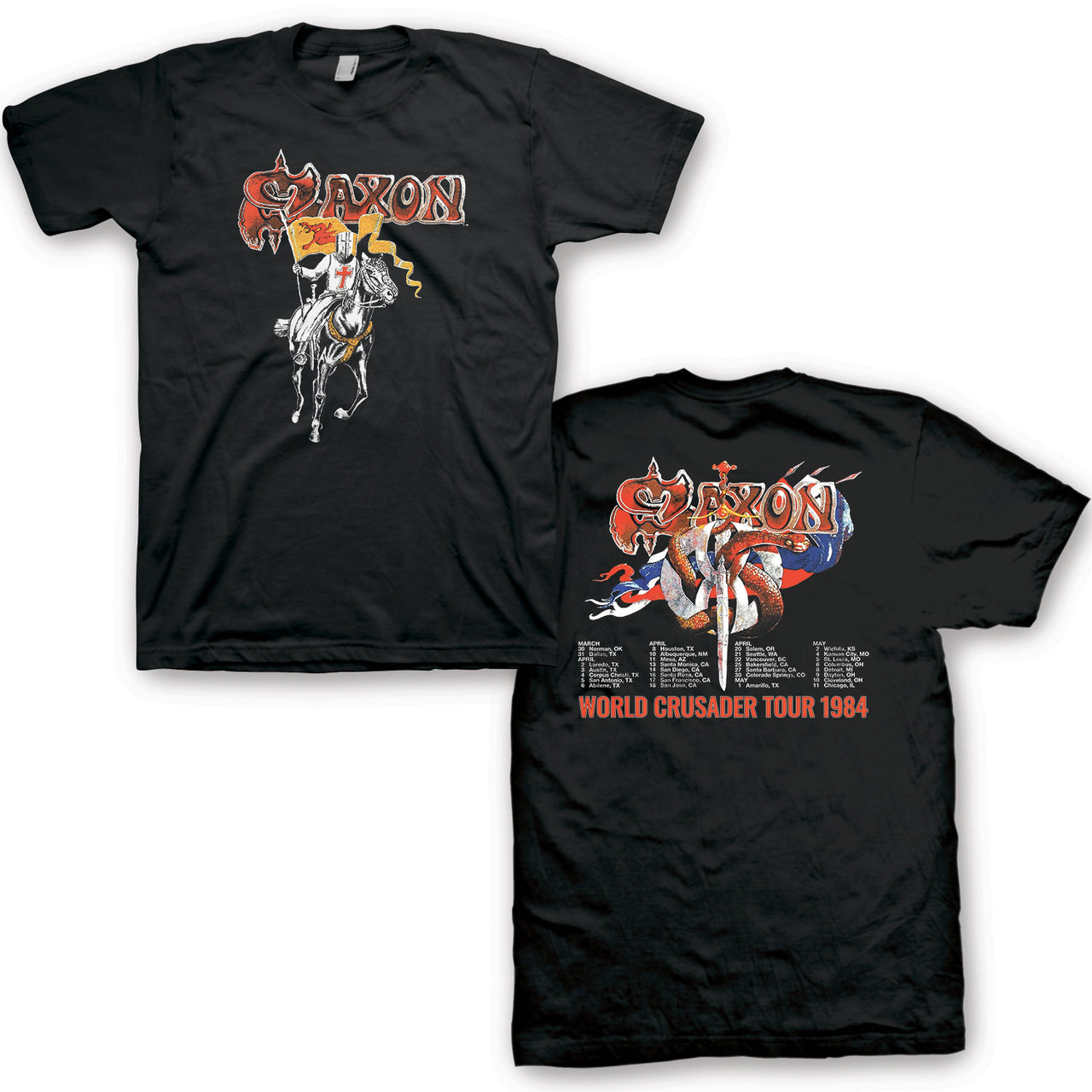 Saxon- Vintage Crusader - Tee