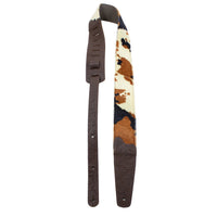 Thumbnail for COW PRINT LEATHER GUITAR STRAP