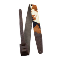 Thumbnail for COW PRINT LEATHER GUITAR STRAP