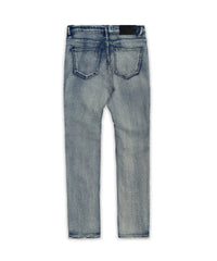 Thumbnail for Splatter Moto Plus Size Skinny Jeans - Blue