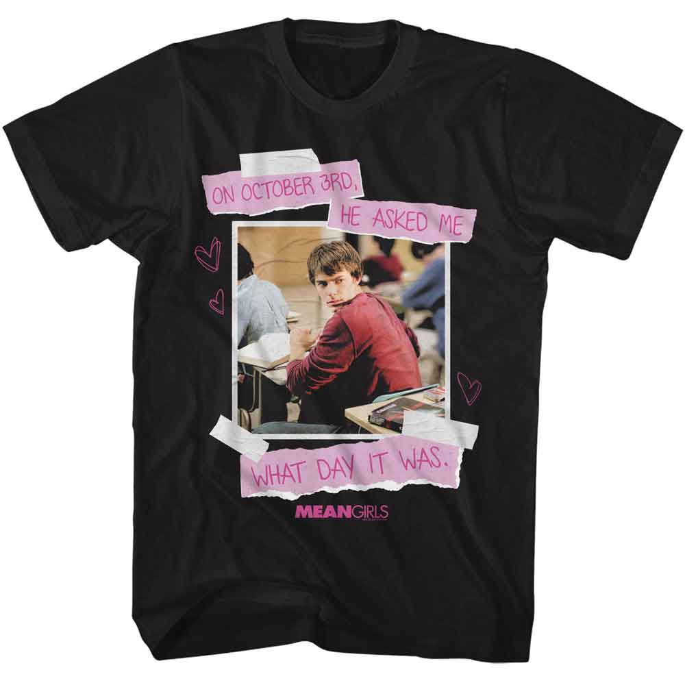 MEAN GIRLS-MEAN GIRLS OCTOBER 3RD-BLACK ADULT S/S TSHIRT