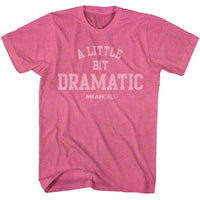 Thumbnail for MEAN GIRLS-MEAN GIRLS LITTLE BIT DRAMATIC-RETRO PINK HEATHER ADULT S/S TSHIRT