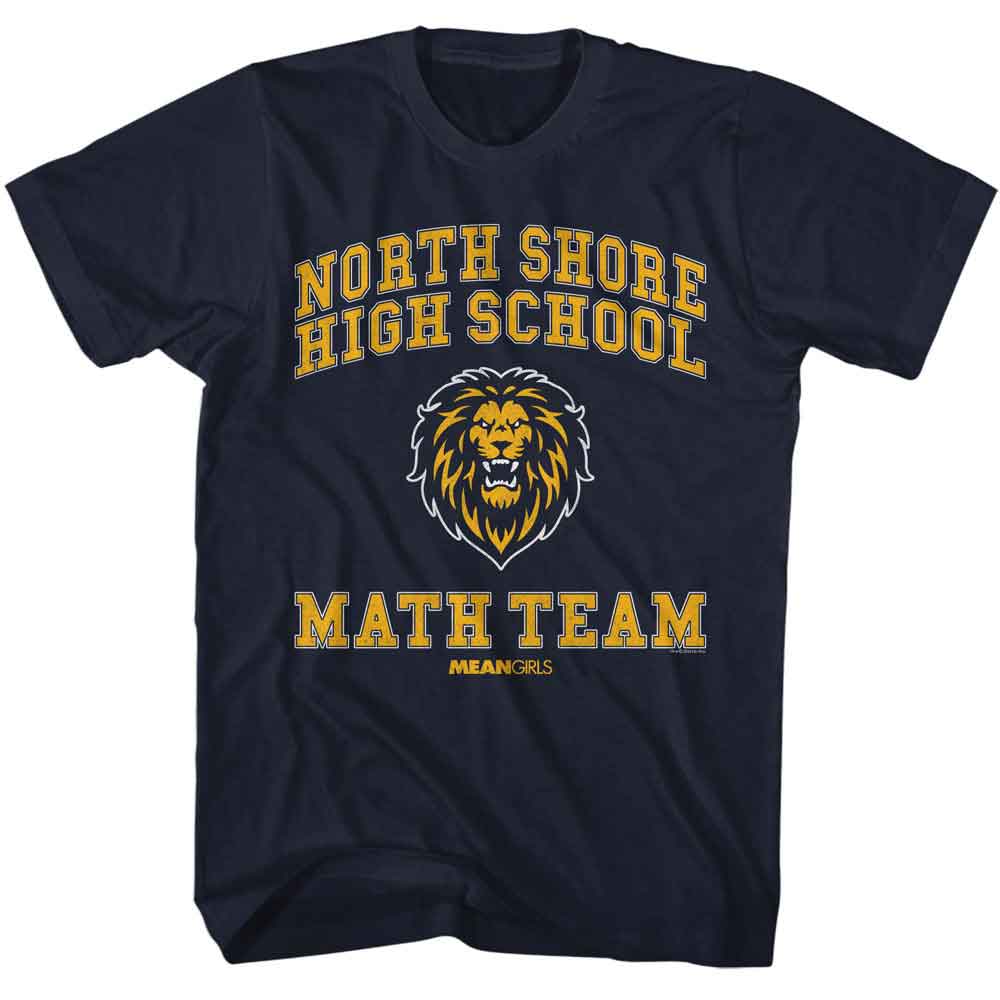 MEAN GIRLS-MEAN GIRLS NORTH SHORE MATH TEAM-NAVY ADULT S/S TSHIRT