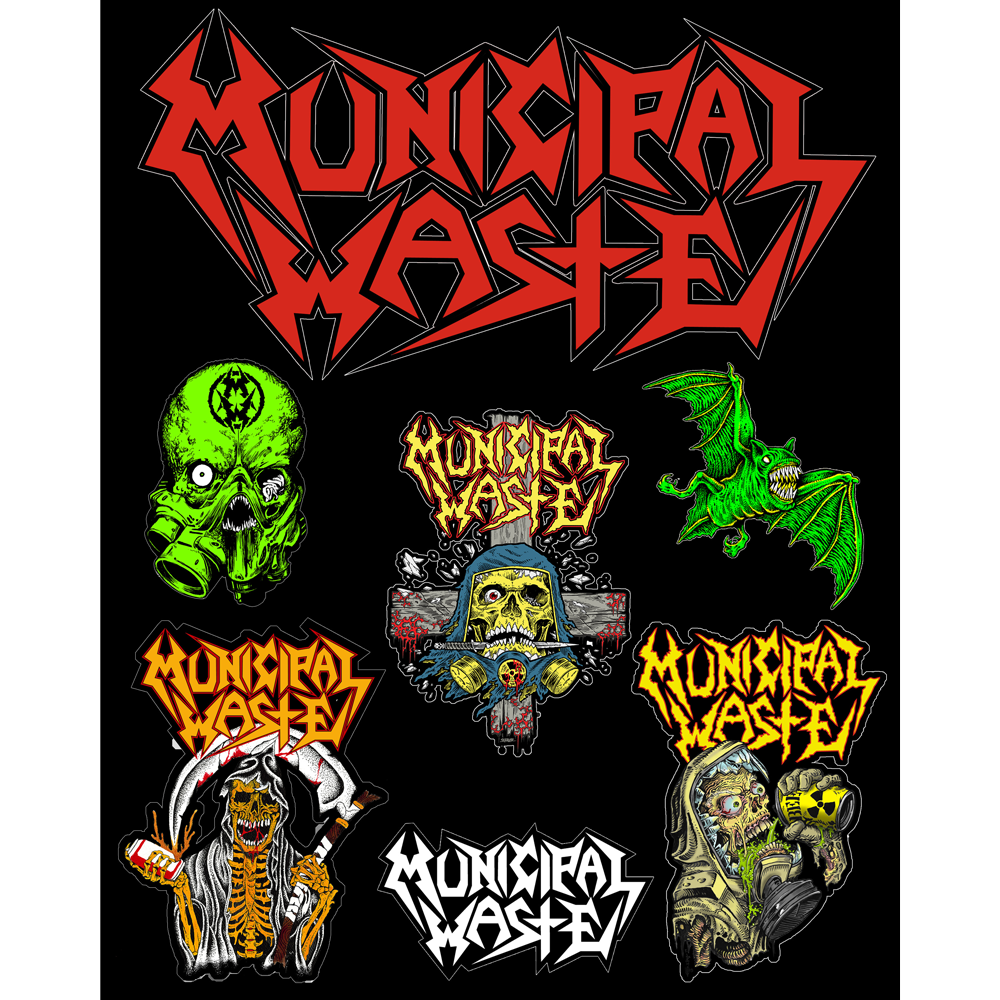 Municipal Waste Sticker Sheet Patch