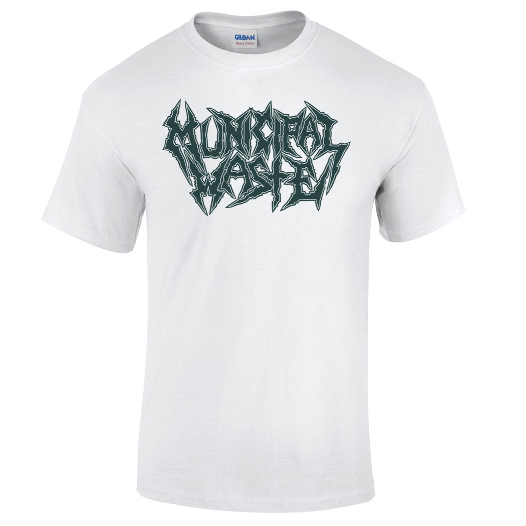 Municipal Waste Logo - White T-Shirt