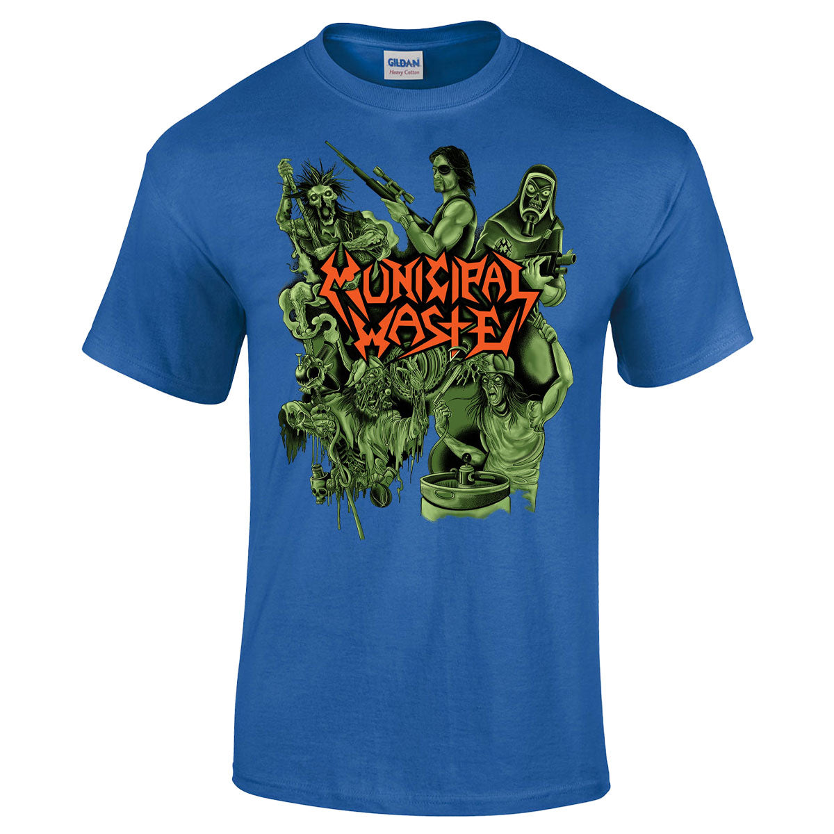 Municipal Waste Collage Logo - Royal T-Shirt