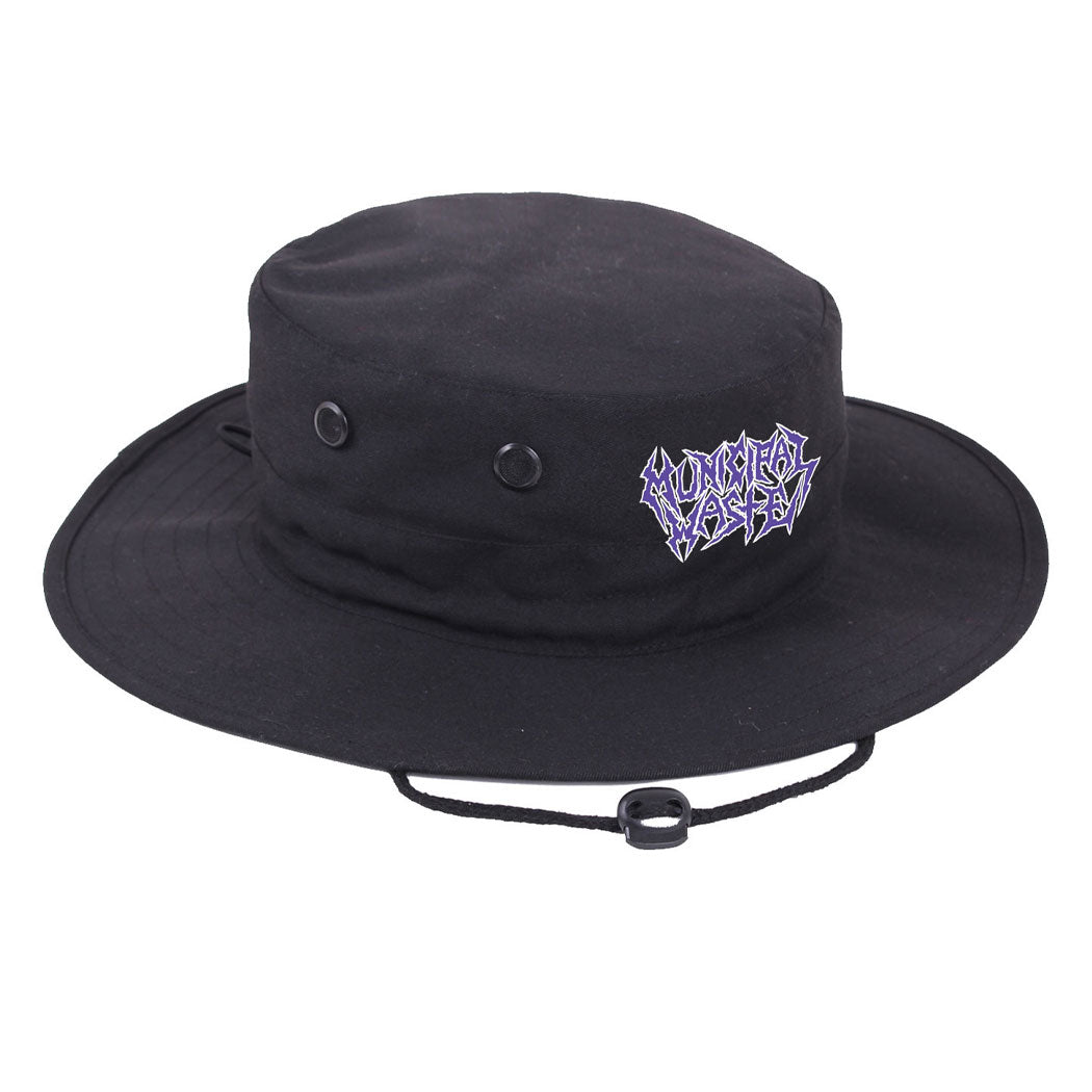 Municipal Waste Logo Boonie - Black Hat