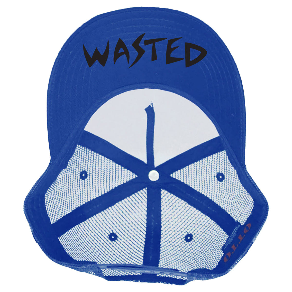 Municipal Waste Logo Wasted Trucker - White/Blue Hat