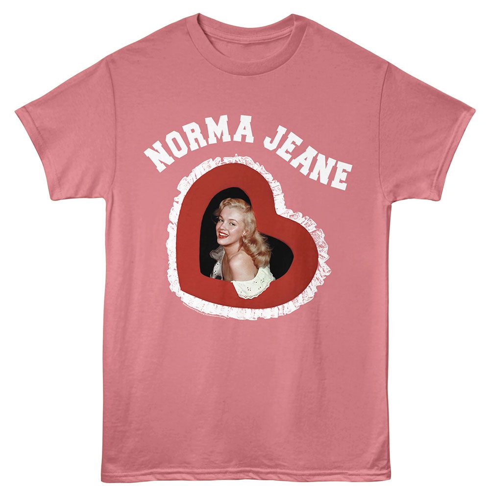 MARILYN MONROE-MARILYN MONROE NORMA HEART-MAUVELOUS ADULT S/S TSHIRT