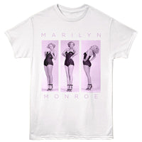 Thumbnail for MARILYN MONROE-MARILYN MONROE 3 POSE-WHITE ADULT S/S TSHIRT