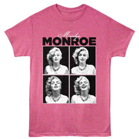 Thumbnail for MARILYN MONROE-MARILYN MONROE 4 PHOTO-RETRO PINK HEATHER ADULT S/S TSHIRT
