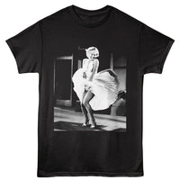 Thumbnail for MARILYN MONROE-MARILYN MONROE BW DRESS-BLACK ADULT S/S TSHIRT