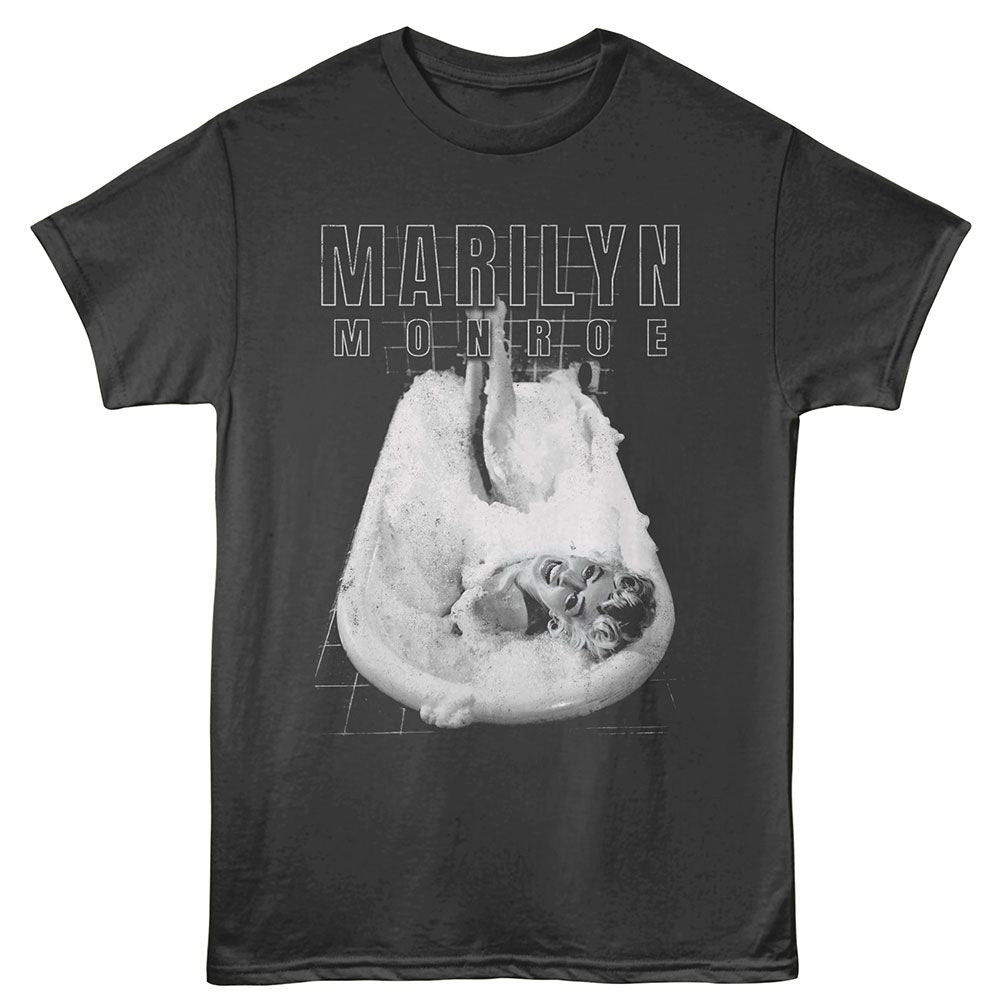MARILYN MONROE-MARILYN MONROE BATH TUB-SMOKE ADULT S/S TSHIRT