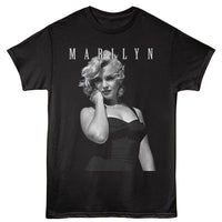 Thumbnail for MARILYN MONROE-MARILYN MONROE SWIM SUIT STARE-BLACK ADULT S/S TSHIRT