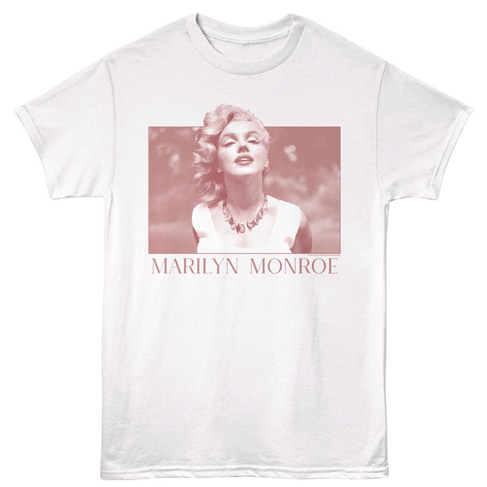 MARILYN MONROE-MARILYN MONROE SIMPLE BOX-WHITE ADULT S/S TSHIRT