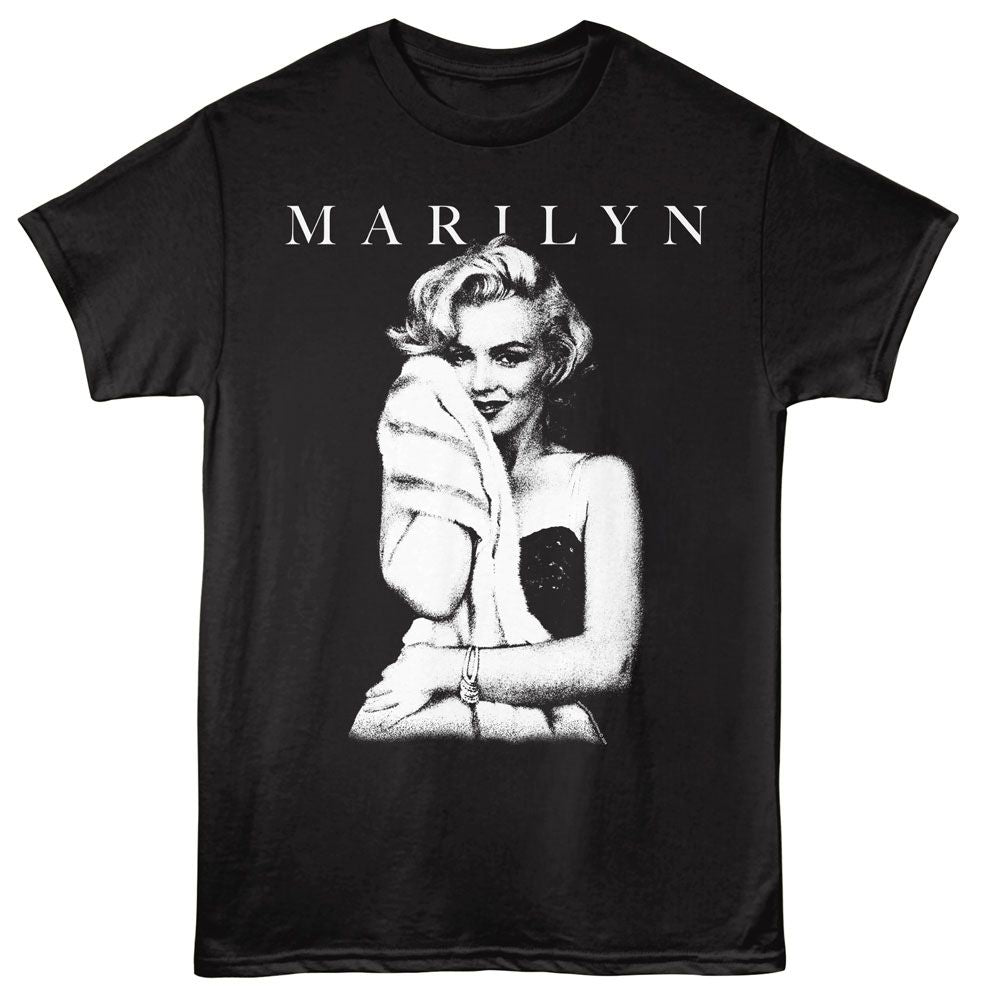MARILYN MONROE-MARILYN MONROE SOFT HUG-BLACK ADULT S/S TSHIRT