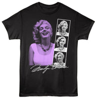 Thumbnail for MARILYN MONROE-MARILYN MONROE PHOTO STRIP-BLACK ADULT S/S TSHIRT